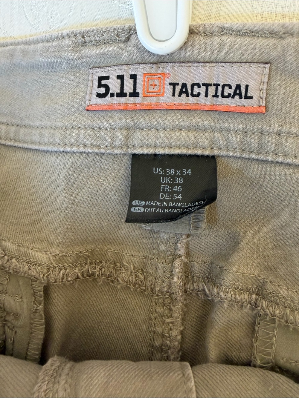 5.11 Tactical Men's Olive/Tan Chinos - Picture 6 of 8